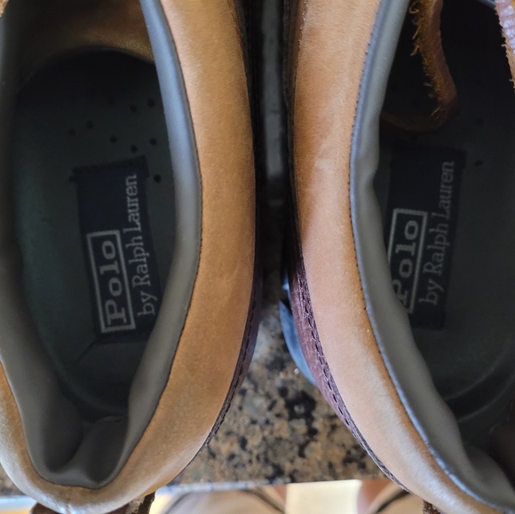 RL POLO LOW  LEATHER shoes - Picture 2 of 8